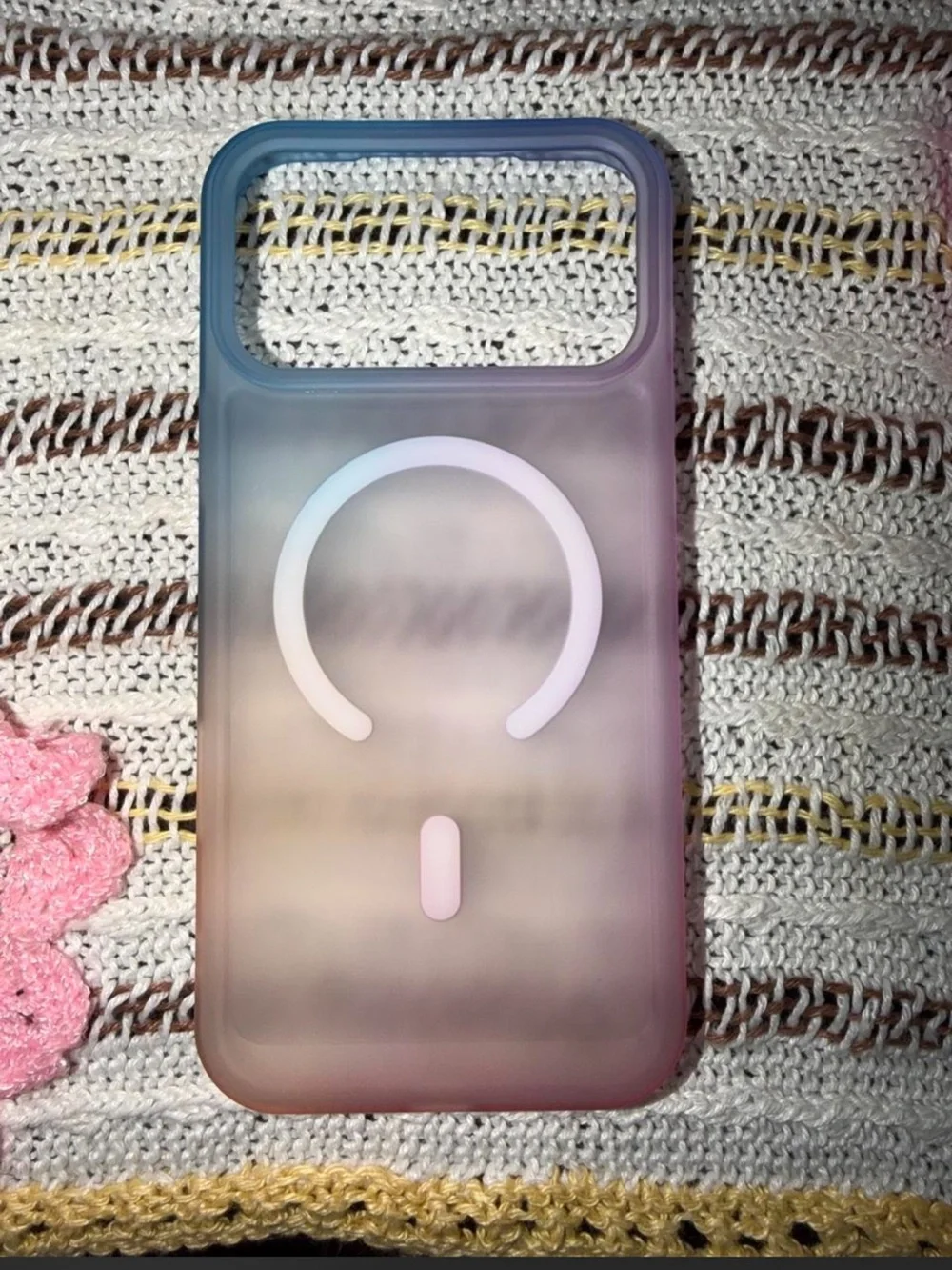 Gradient Pink to Blue MagSafe-Compatible Phone Case